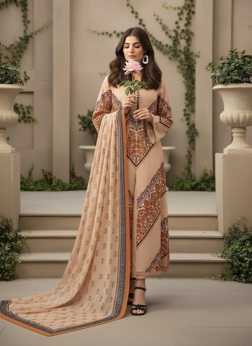 Floral Lawn Suit