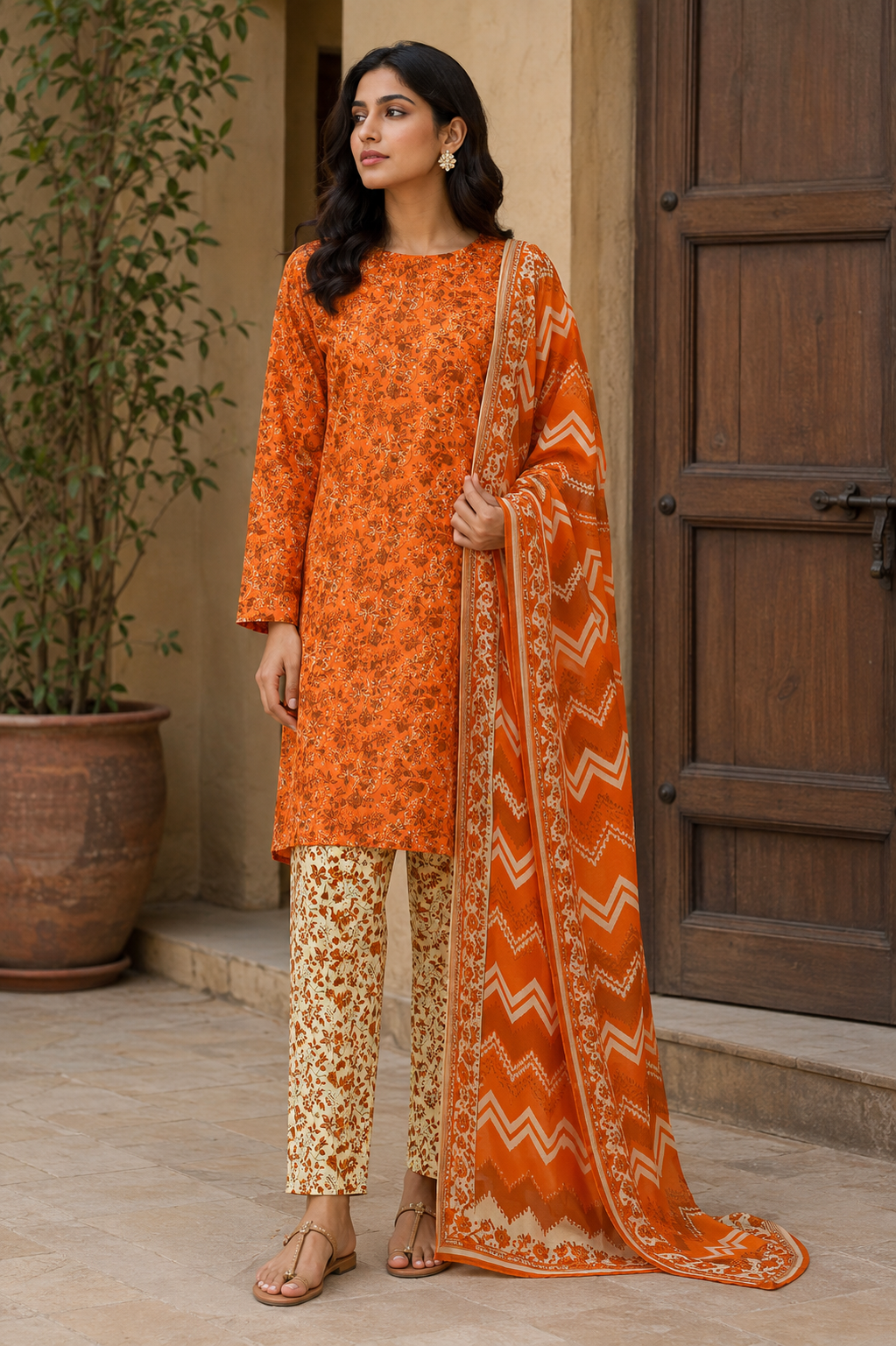 3Pc Slub_Lawn