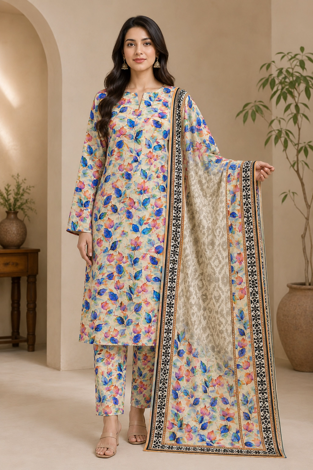 3Pc Slub_Lawn