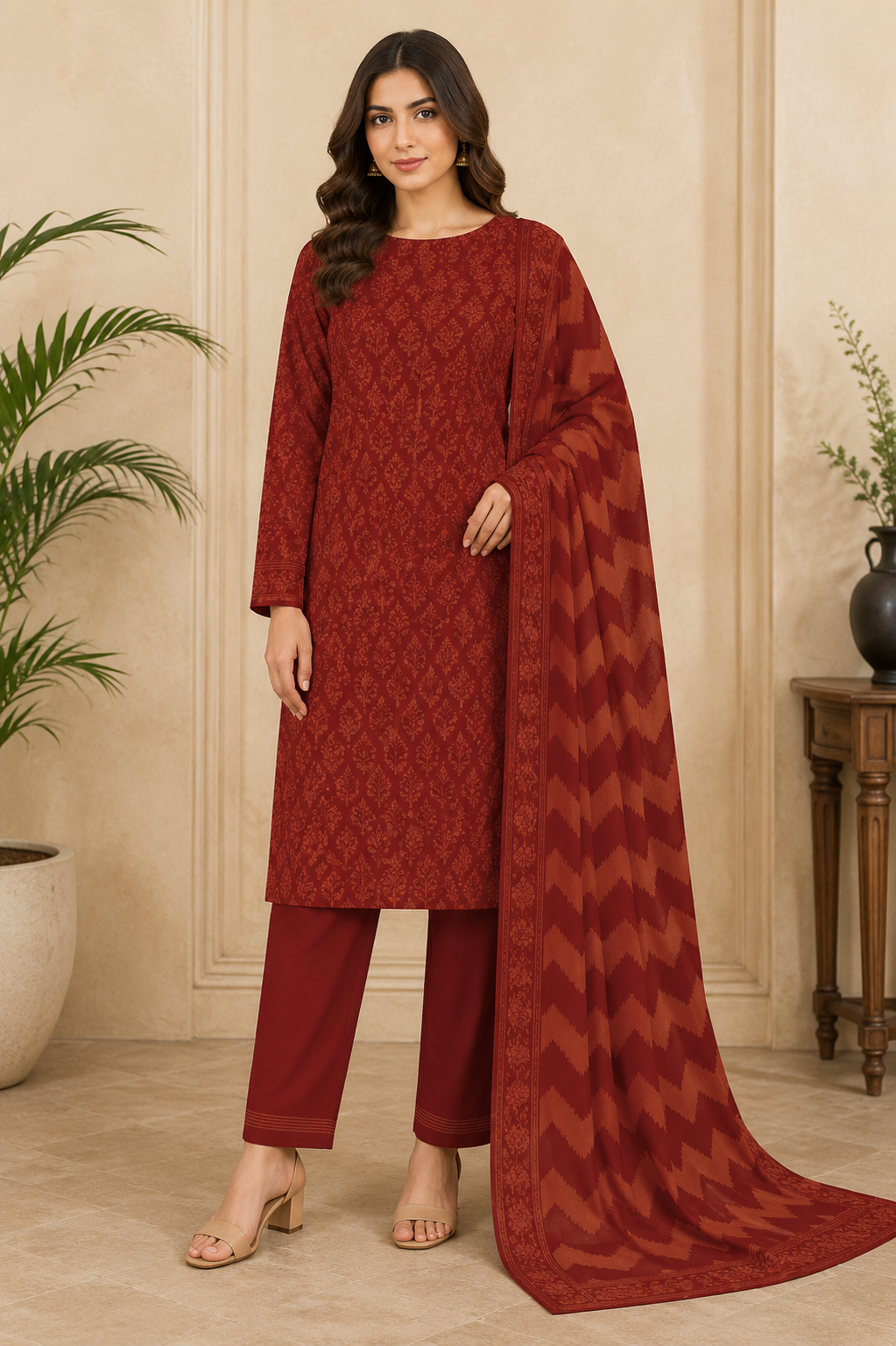 3Pc Slub_Lawn